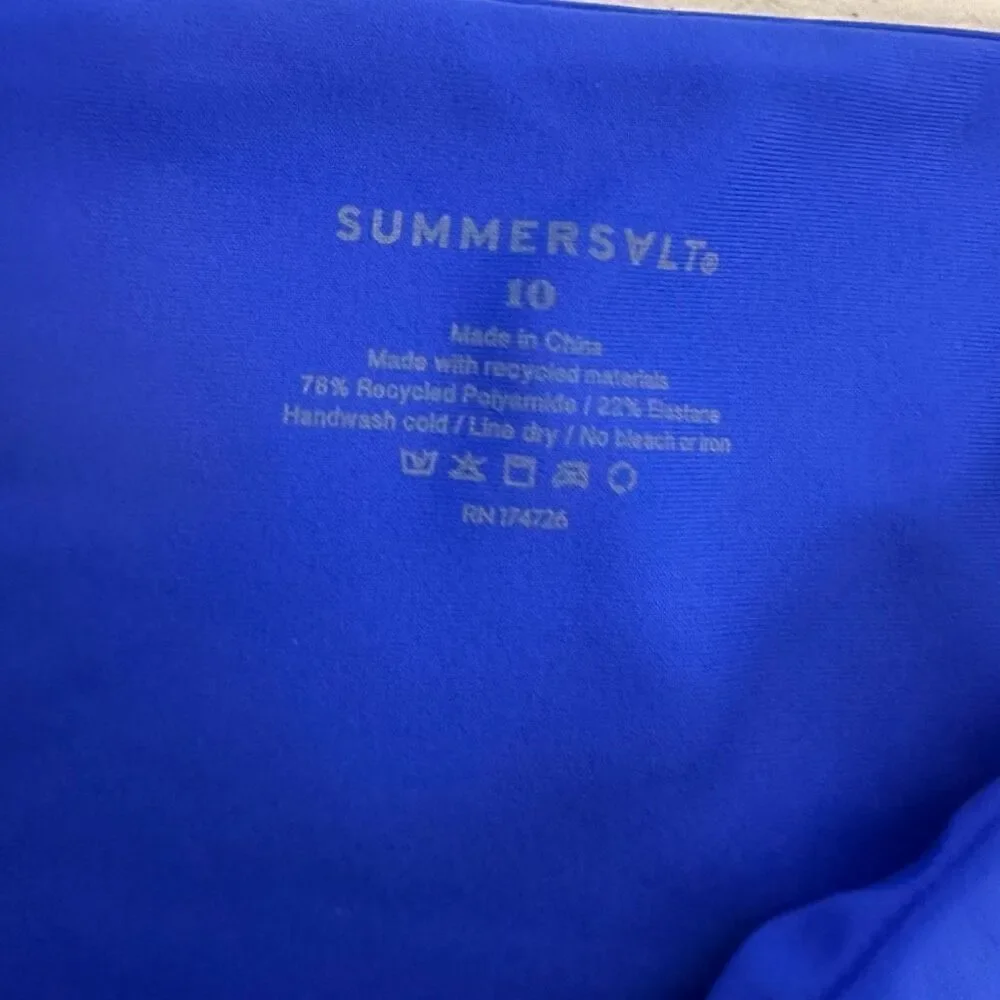 Summersalt Bikini Bottom size 10 Blue